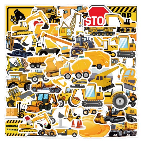 Pezzi escavatore stickers - pezzi,