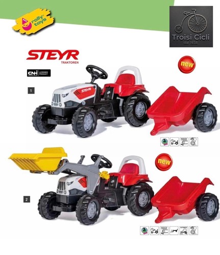 Trattore pedali rolly - a,
